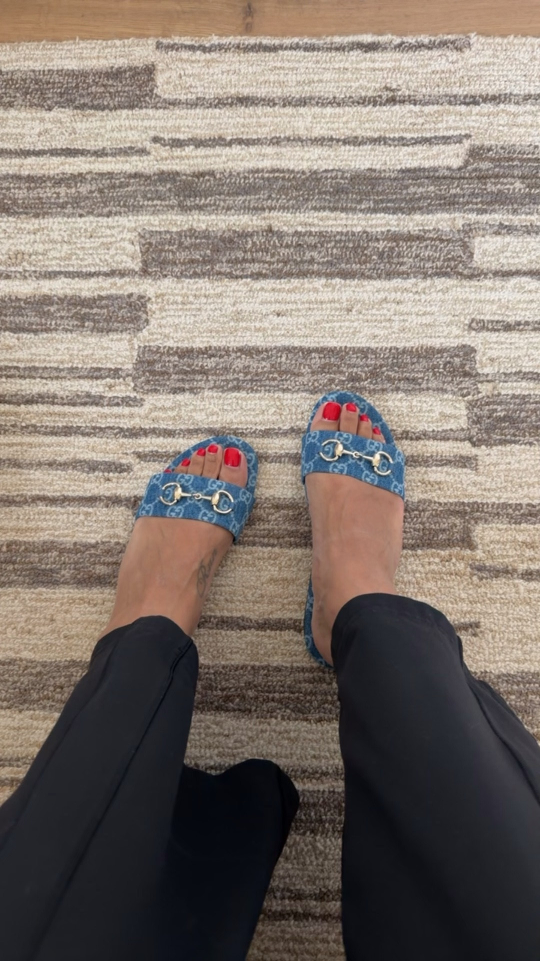 Love this new denim color in these Gucci slides! They fit tts (I’m a 9.5/10 and did a 40 in them). 

#LTKOver40