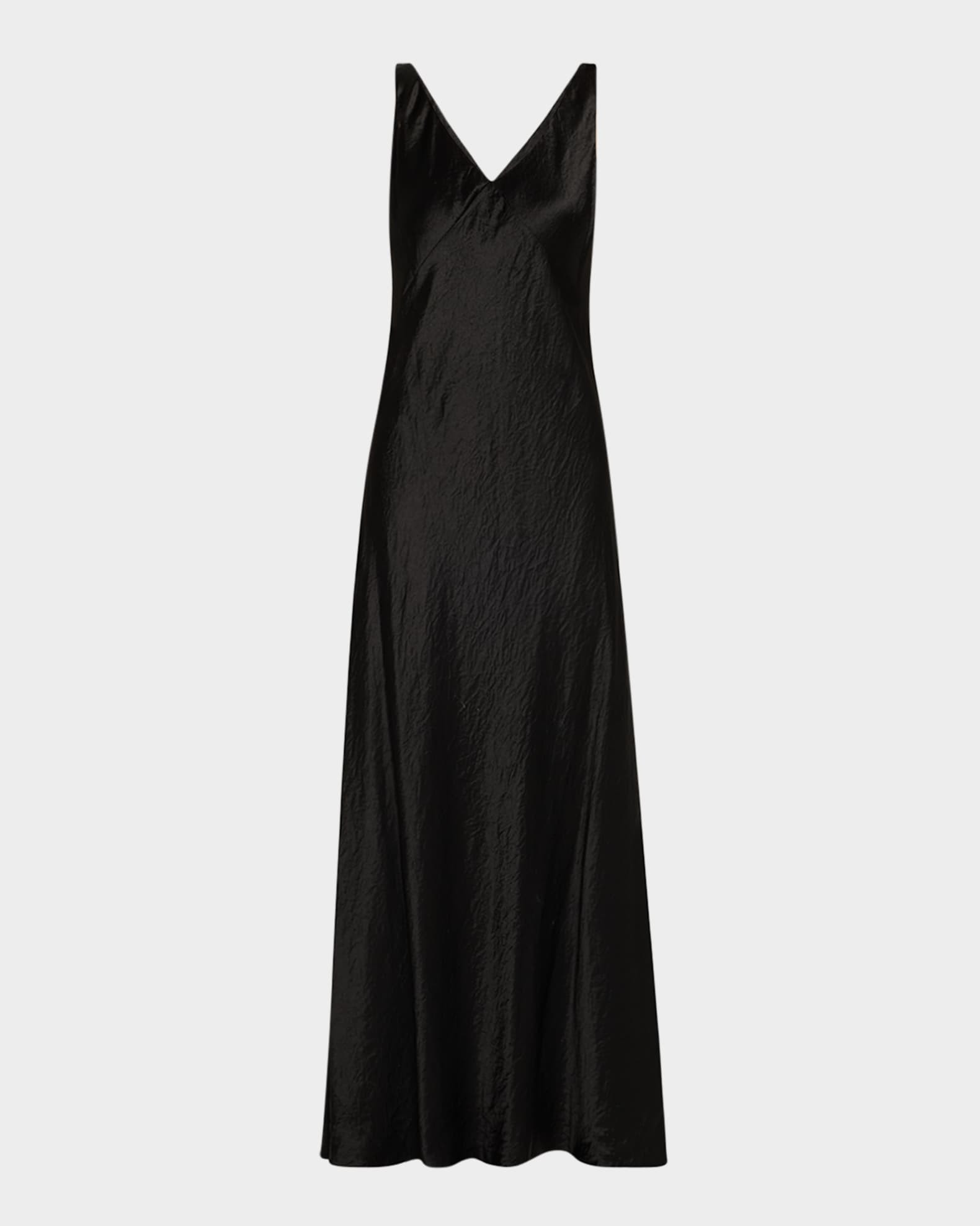 Sleeveless V-Neck Maxi Slip Dress | Neiman Marcus
