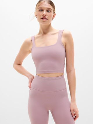 Transcend Square Neck Crop Sports Bra A-C | Athleta