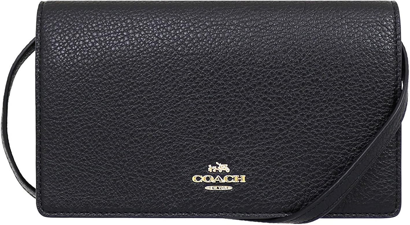 Coach Foldover Clutch Wallet Pebbled Leather Crossbody Bag F30256 | Amazon (CA)