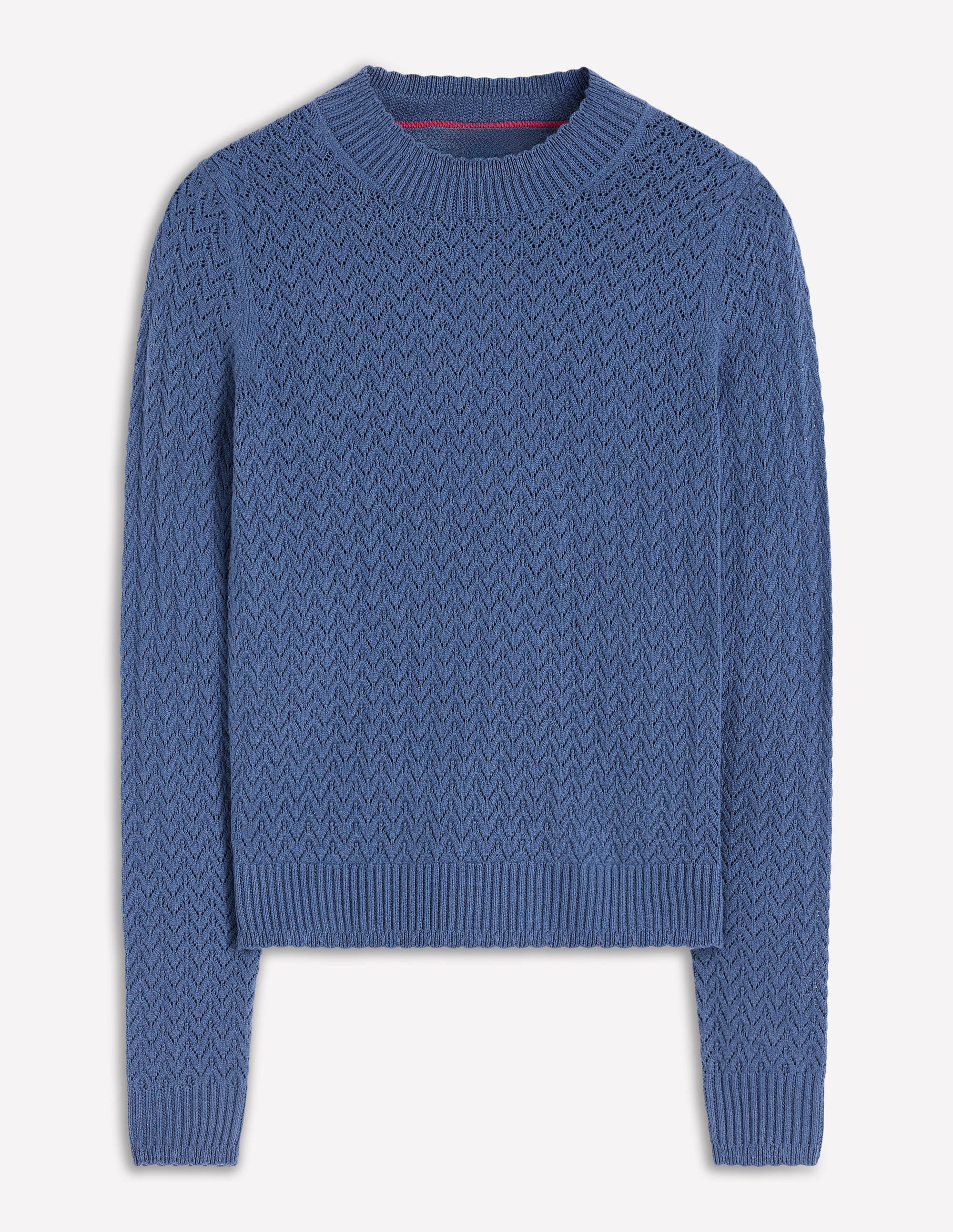 Diane Pointelle Sweater-Denim Blue | Boden (US)