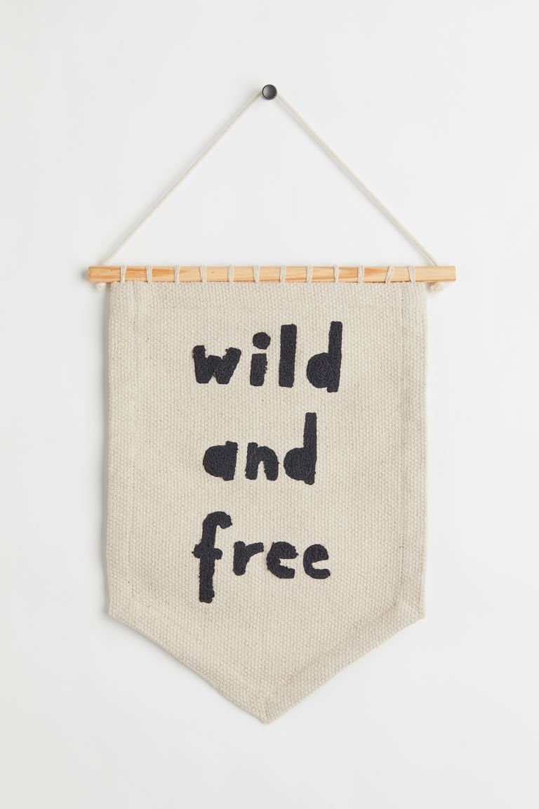 Wall Decoration - Natural white/Wild and Free - Home All | H&M US | H&M (US + CA)