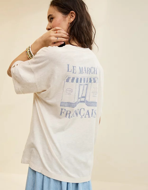 Aerie Crew Oversized Boyfriend T-Shirt | Aerie