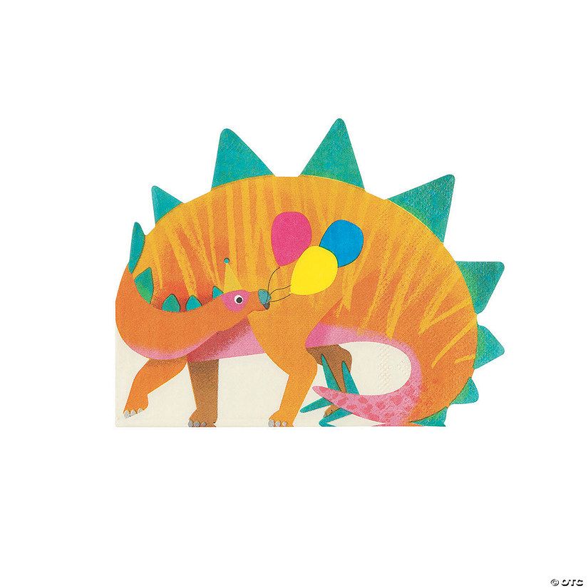 Party Dinosaur-Shaped Napkins - 16 Pc. | Oriental Trading Company