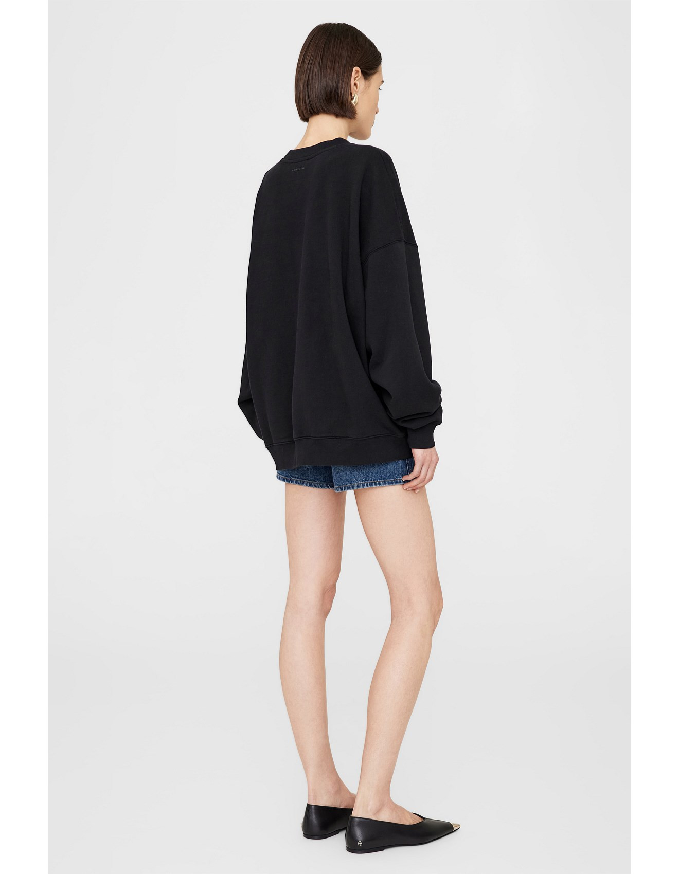 MILES LETTERMAN SWEATSHIRT BLACK | David Jones (Australia & New Zealand)