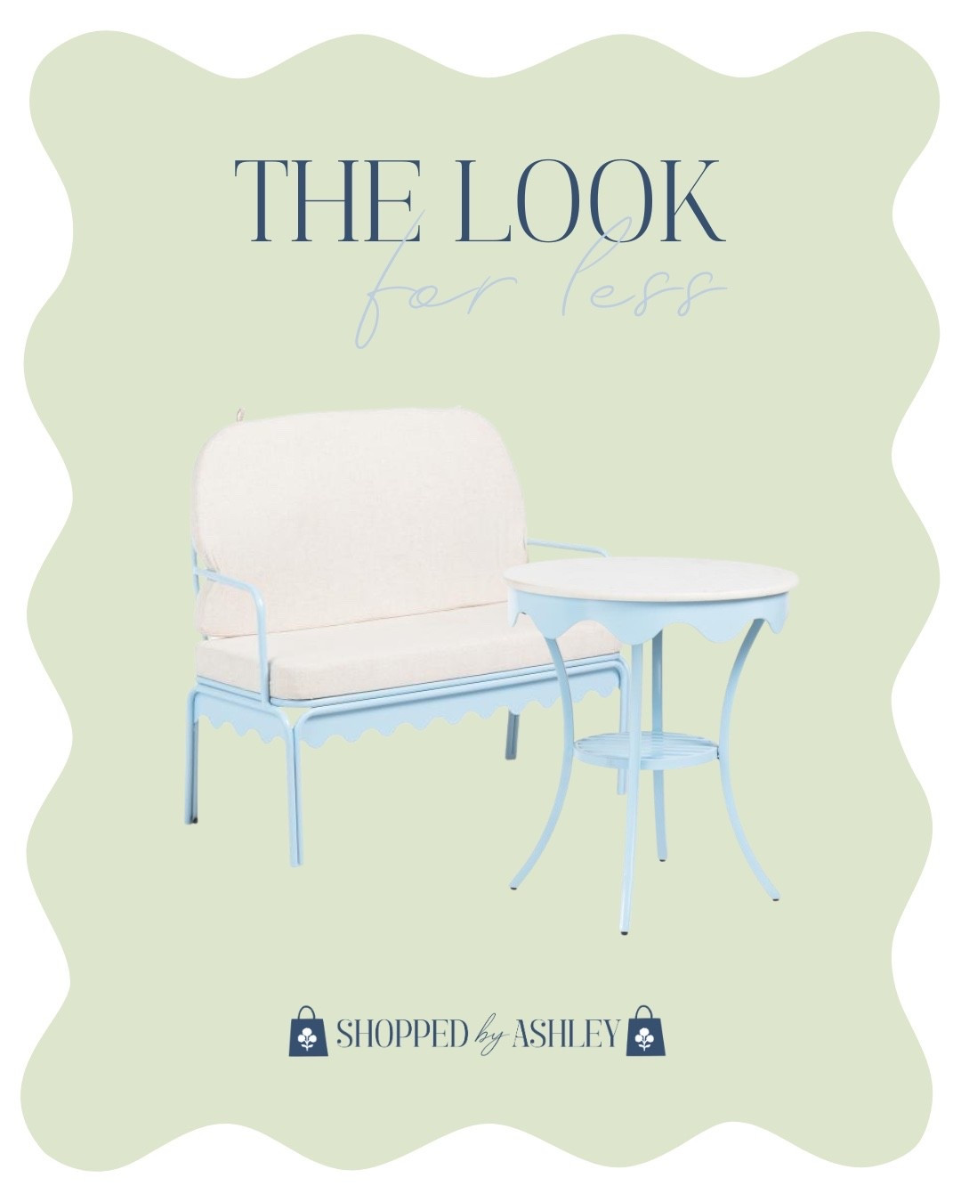 Looks like Ballard but it’s TJ Maxx! So many good outdoor looks for less online right now 🙌🏻

Outdoor furniture, outdoor decor, patio furniture, outdoor sofa, outdoor table, outdoor seating, Grandmillennial patio, Grandmillennial home, scallop furniture 

#LTKHome