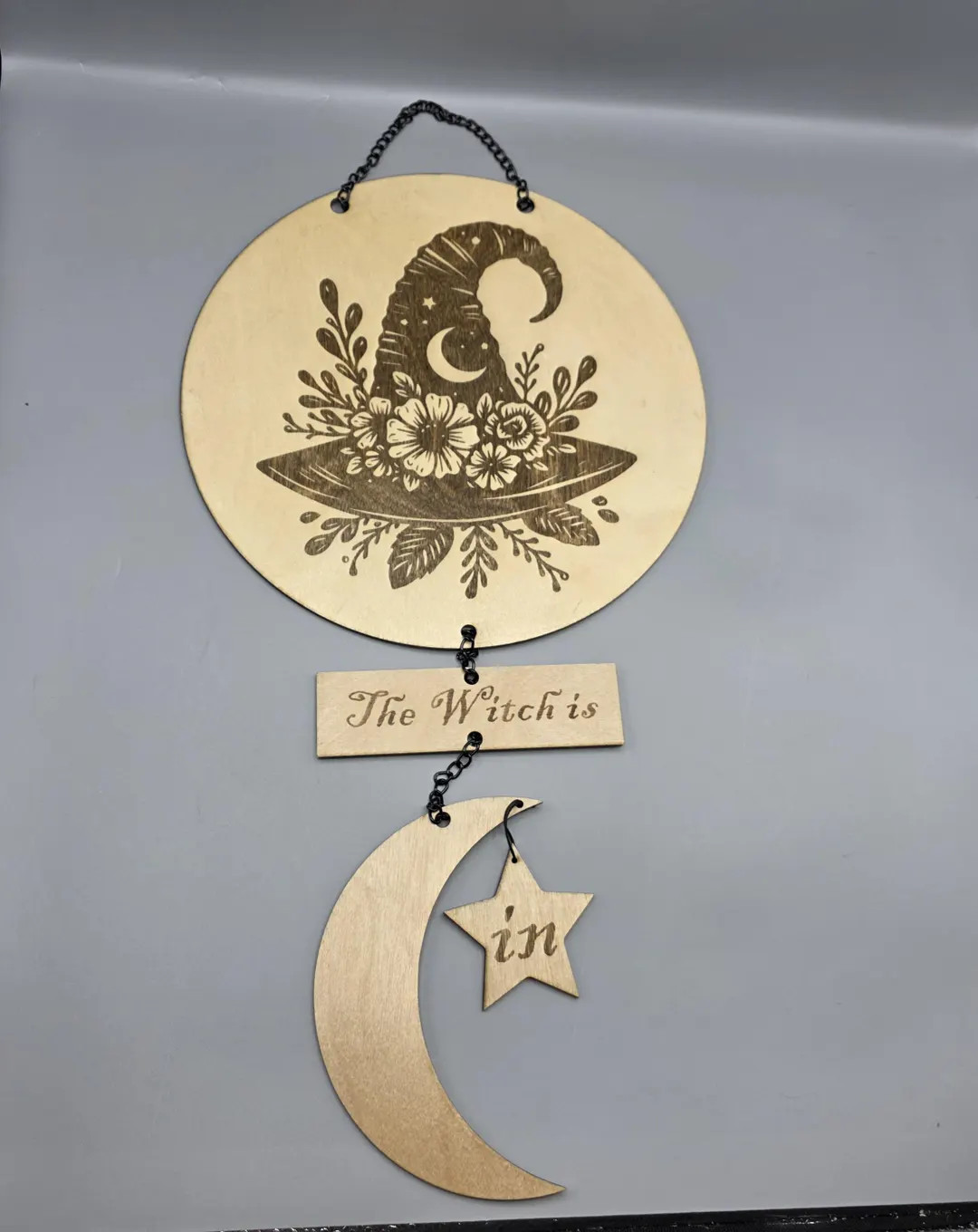 The Witch is in Out Halloween Sign - Etsy | Etsy (US)