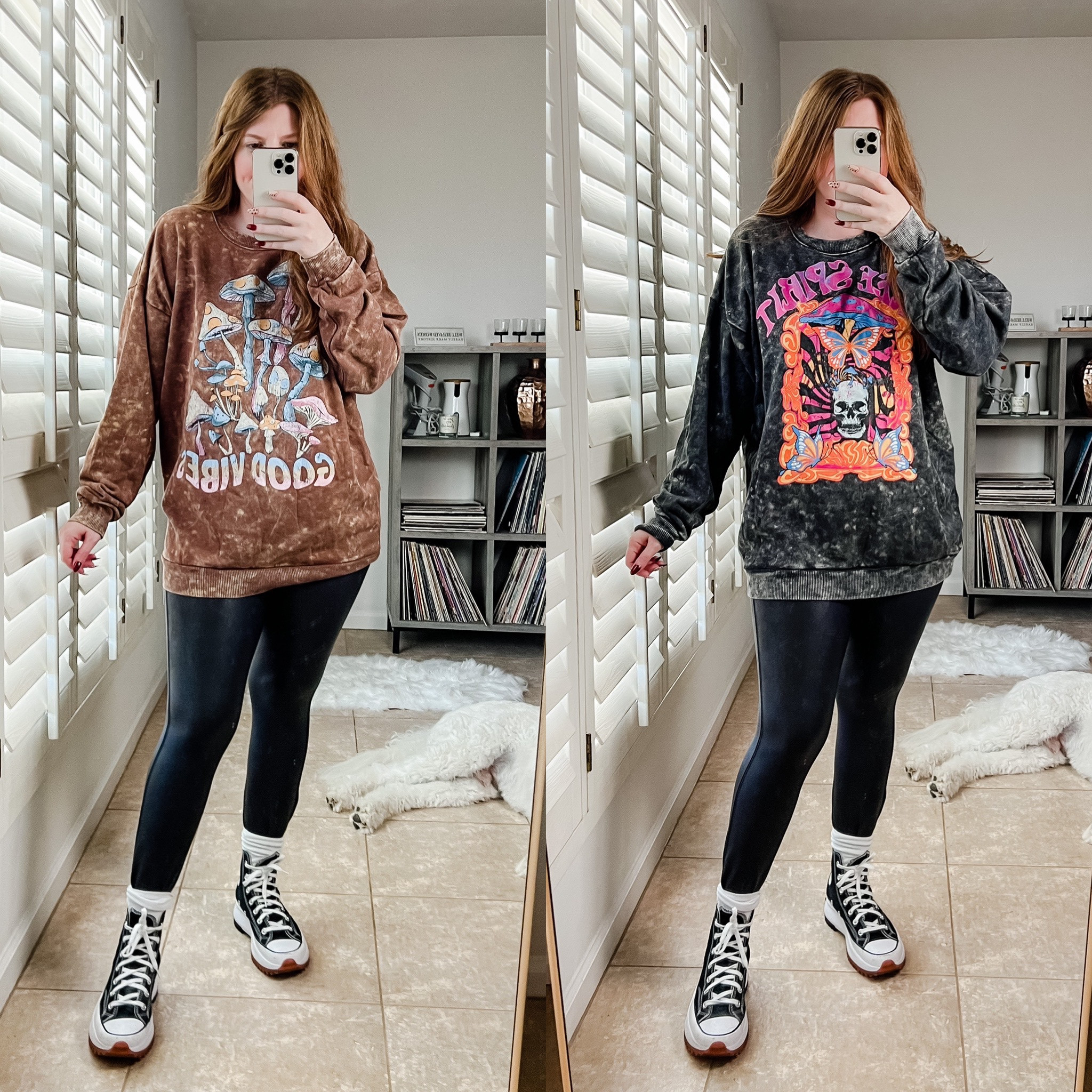 Graphic sweatshirt from Walmart only $17! Wearing size large. Walmart fashion. Casual outfit. 

#LTKSeasonal #LTKunder50 #LTKstyletip