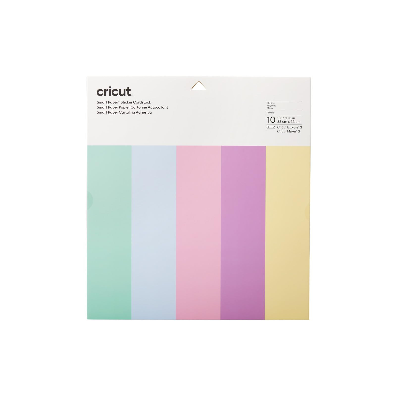 Cricut Smart Paper Sticker Cardstock - 10 Sheets - 13in x 13in - Adhesive Paper for Stickers - Co... | Amazon (US)