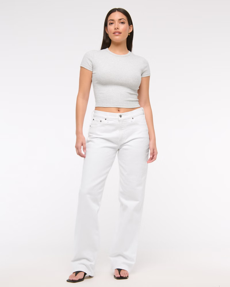 Curve Love Low Rise Baggy Jean | Abercrombie & Fitch (US)
