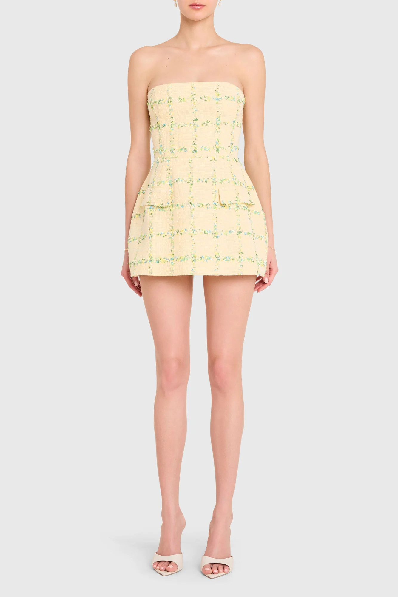 Strapless Bethany Skort Romper | Amanda Uprichard