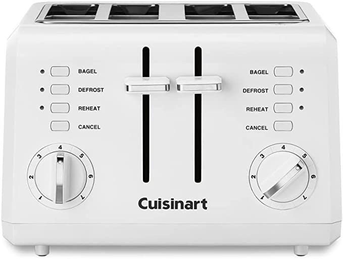 Cuisinart CPT-142P1 4-Slice Compact Plastic Toaster, White | Amazon (US)