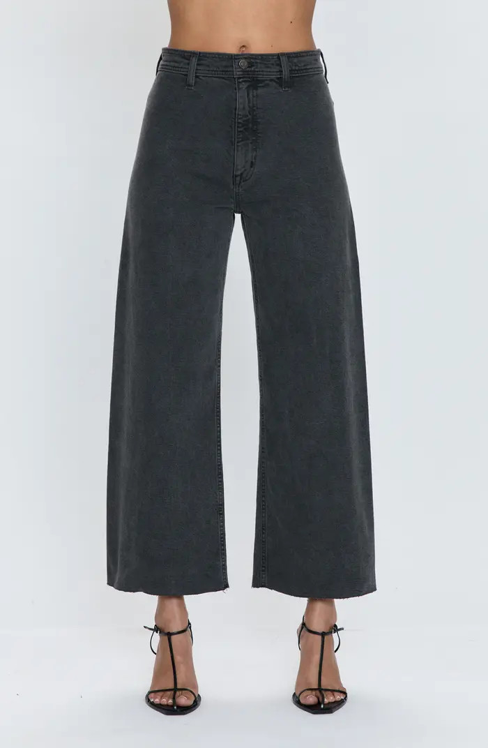 Penny High Waist Raw Hem Wide Leg Jeans | Nordstrom