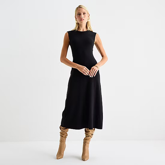 new!Worthington Womens Short Sleeve Sweater Dress | JCPenney