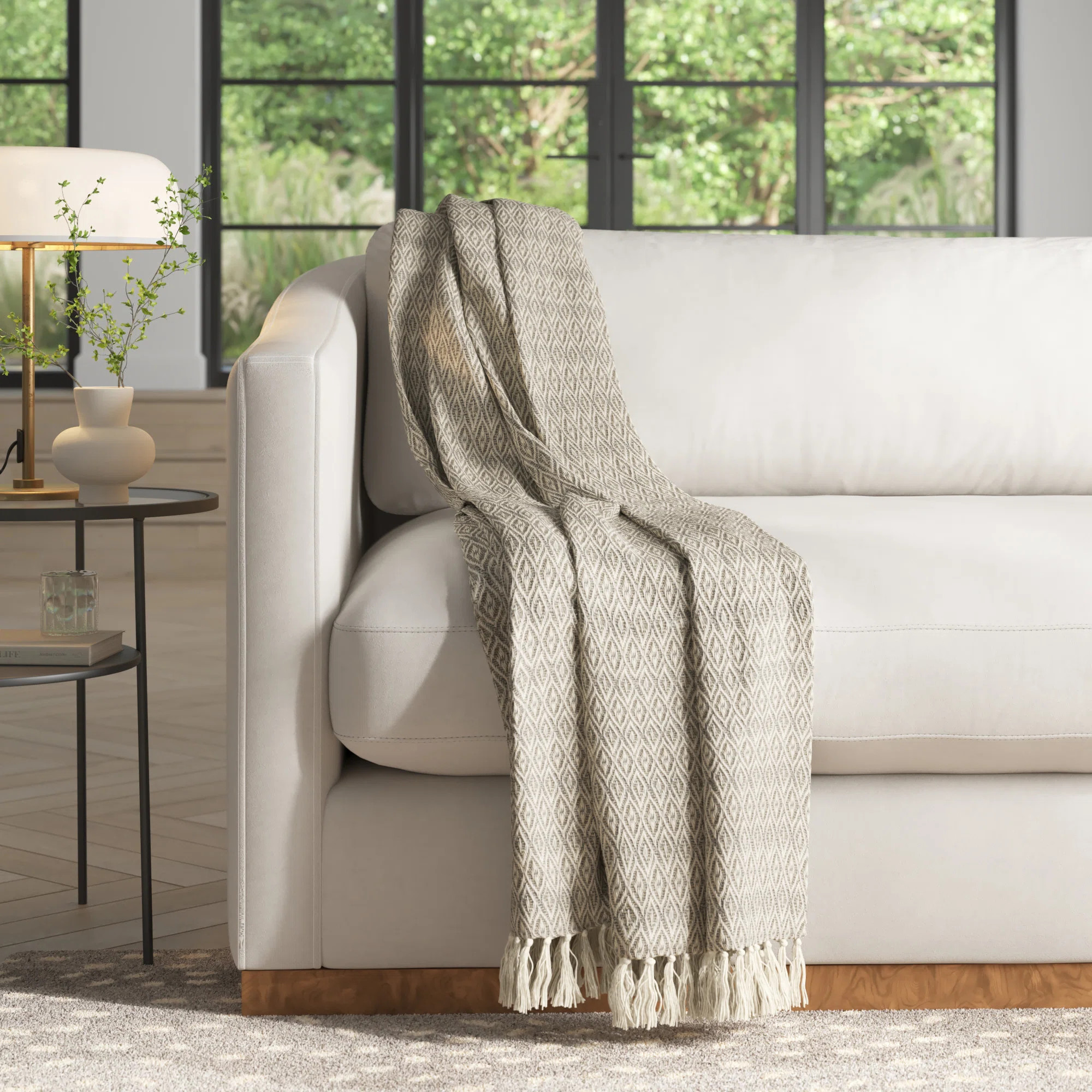 Joss & Main Shelby 100% Cotton Fringe Throw & Reviews | Wayfair | Wayfair North America