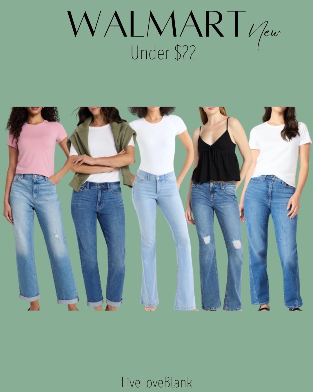 Walmart denim under $22
Spring jeans



#LTKOver40 #LTKSeasonal #LTKU