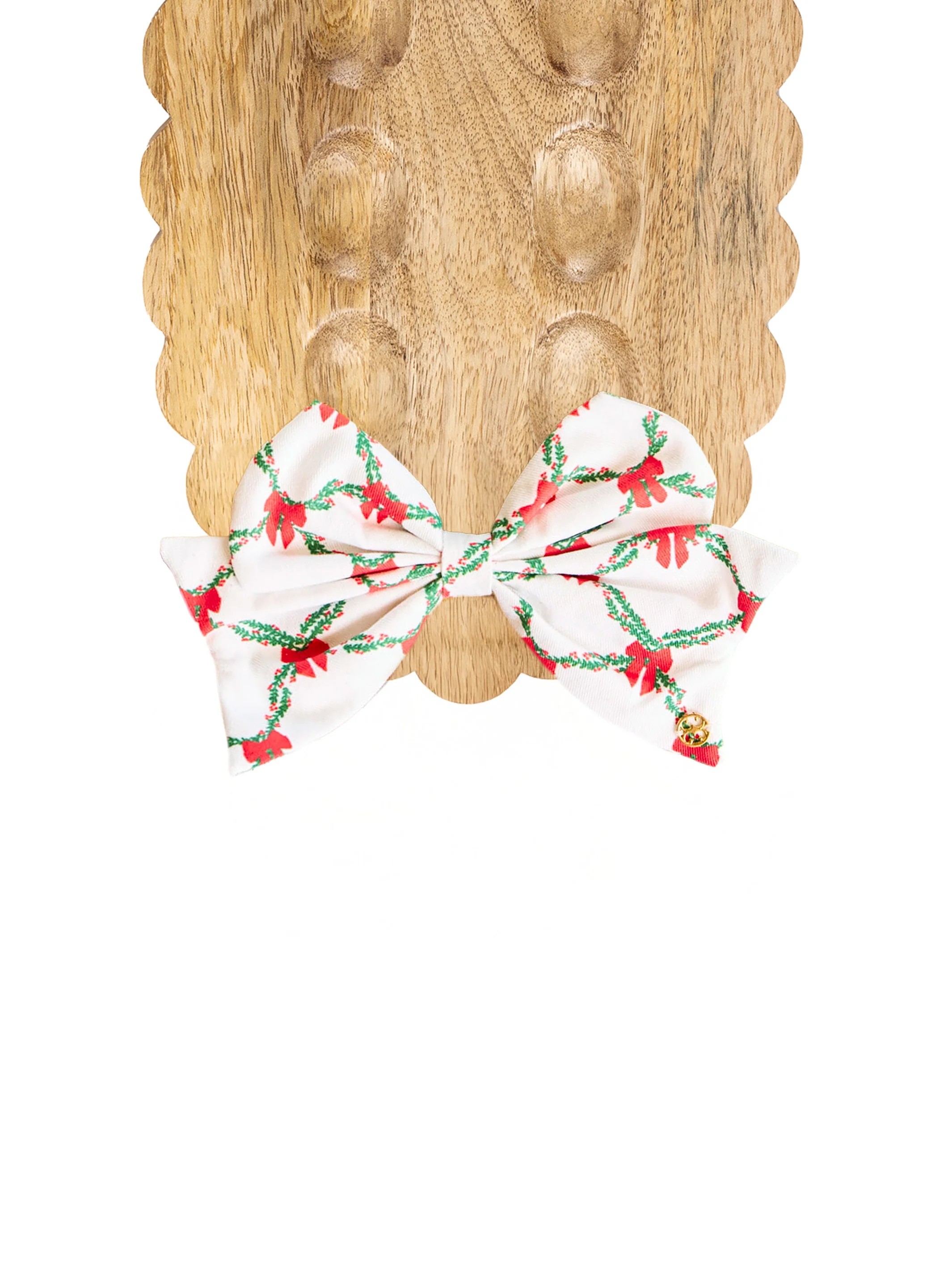 Magnetic Fabric Bow | Holiday Trellis | Mary Square