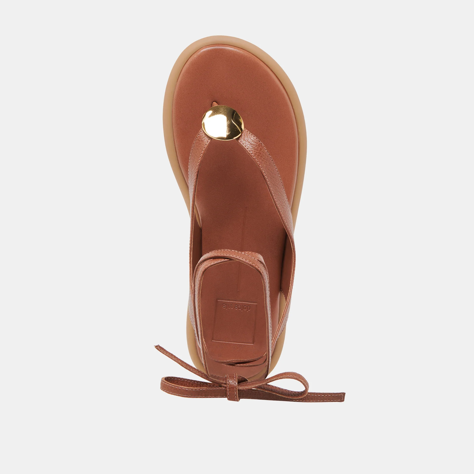 JUDY SANDALS COGNAC LEATHER | DolceVita.com