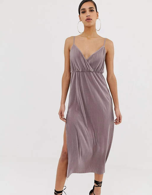 ASOS DESIGN cami wrap plisse maxi dress | ASOS US