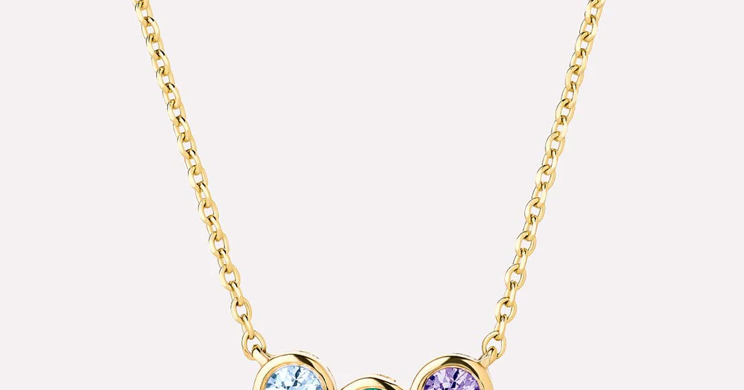 3 Stone Birthstone Necklace | Ana Luisa