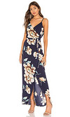 Click for more info about superdown Dina High Low Maxi in Blue Floral from Revolve.com