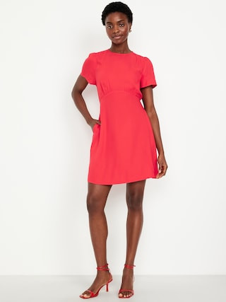Crepe Mini Dress | Old Navy (US)
