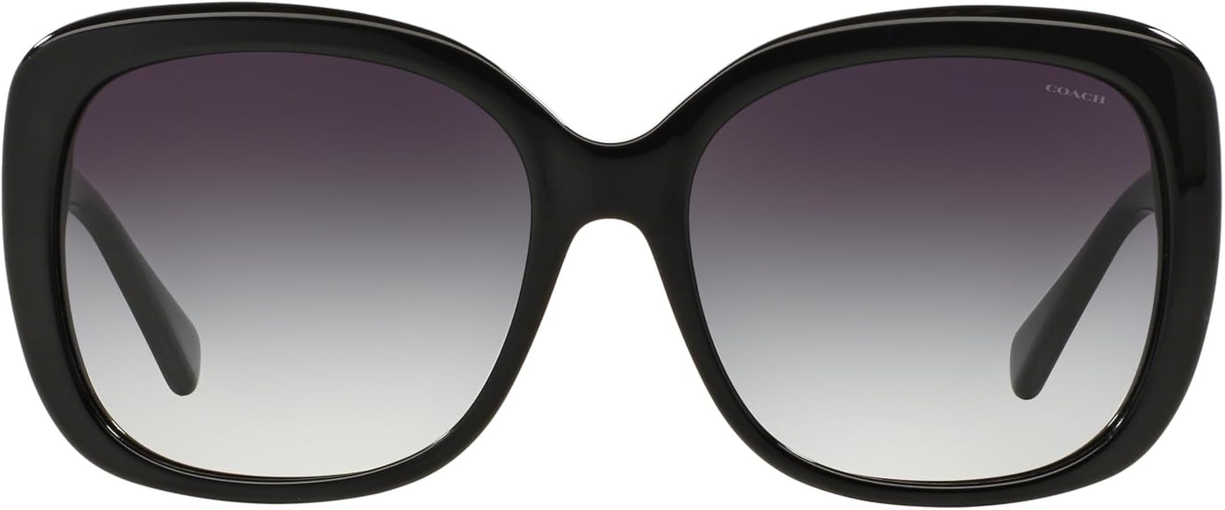 Coach Women's HC8158 Square Sunglasses, Black/Grey Gradient, 58 mm | Amazon (US)