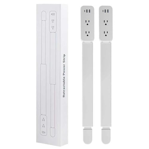 Electrical Outlet Extender Stick - Features USB-A, USB-C and 2 AC Outlets, Extends 22"-34", Rotates 180° Access Hard-to-Reach Outlets, Wall Plug Power Socket Expander Nightstands, Sofa, Desks and More | Amazon (US)