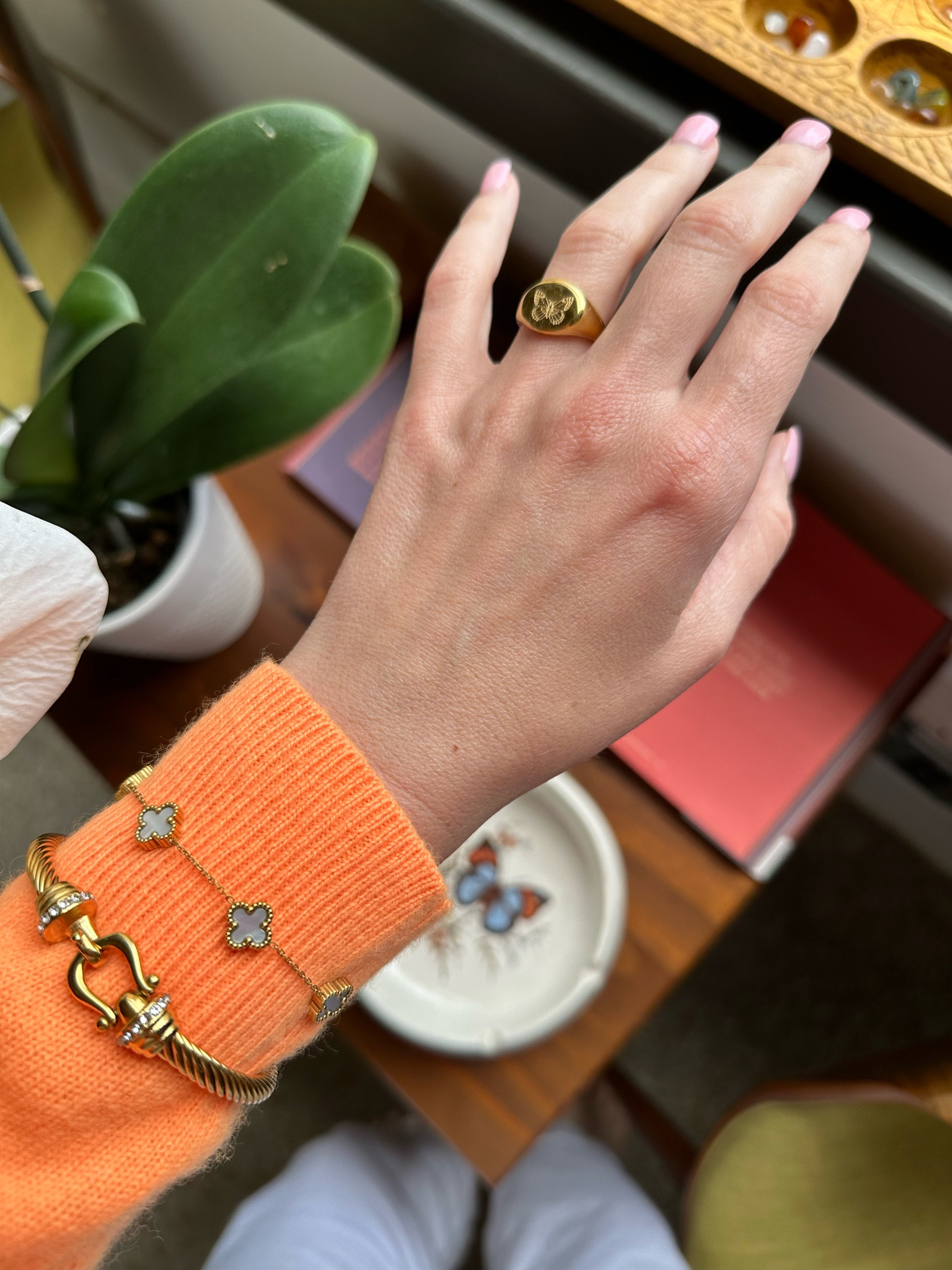 jewelry stack of the day 🧡🦋

#LTKgrwm #LTKWorkwear #LTKootd