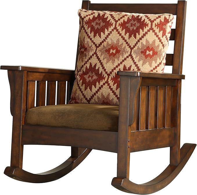 Furniture of America Oria Chair, Brown | Amazon (US)