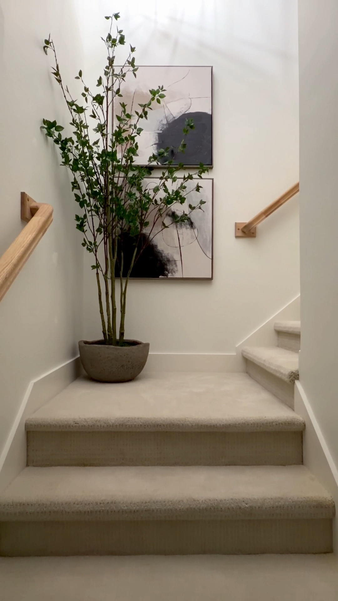 Styling corners is something you should think about. This tree accents this space near the stairs perfectly. 😍

#LTKHome