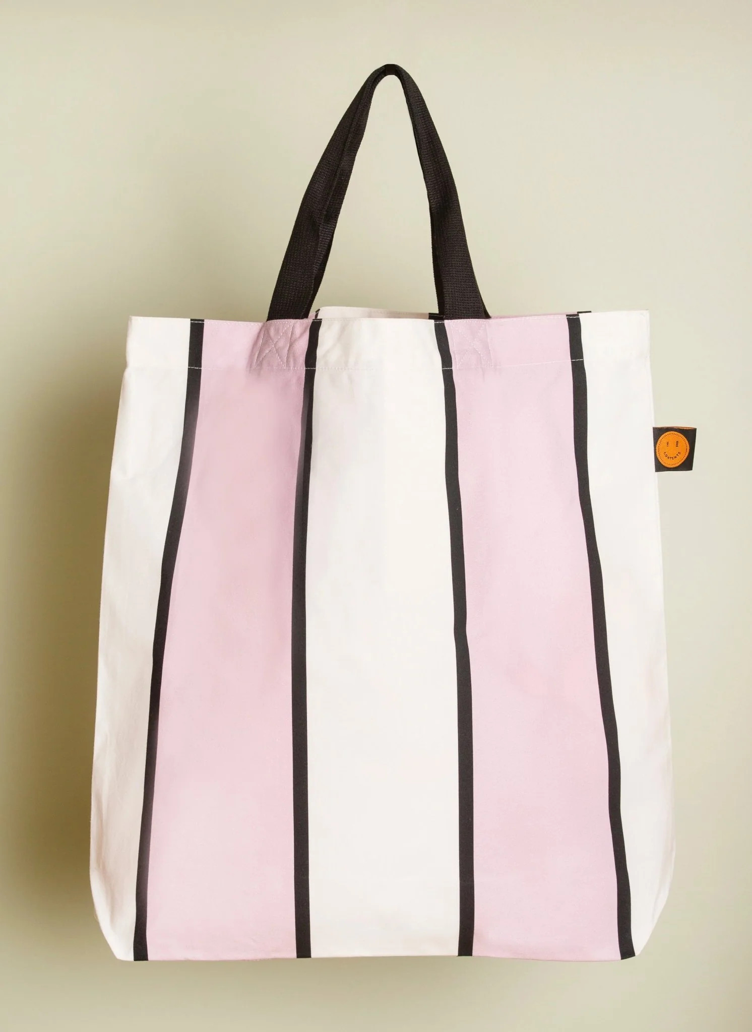 Mauve Striped Contents Book Bag | The Contents Bag