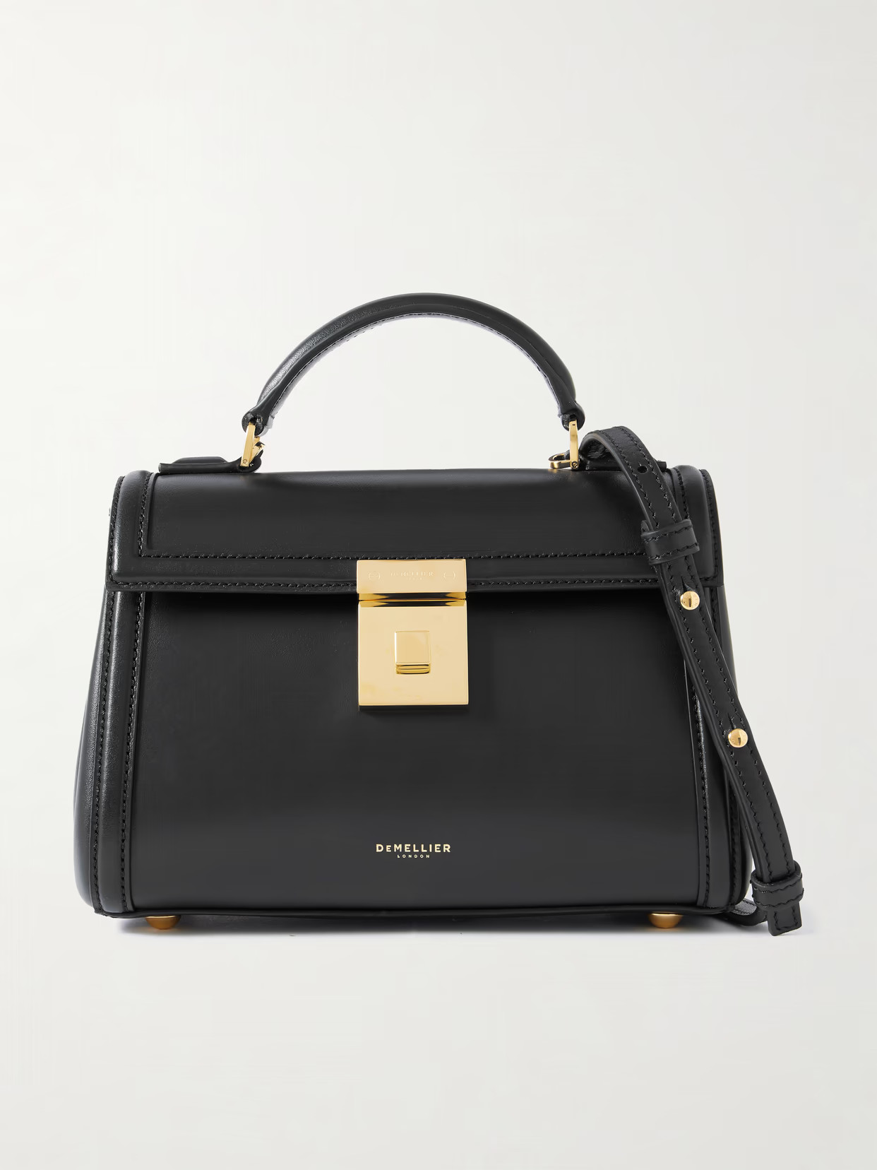 DeMellier - The Paris Leather Shoulder Bag - Black | NET-A-PORTER (US)