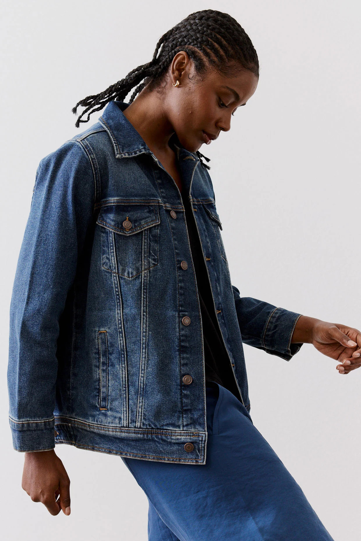 Long Line Denim Jacket | Ruti