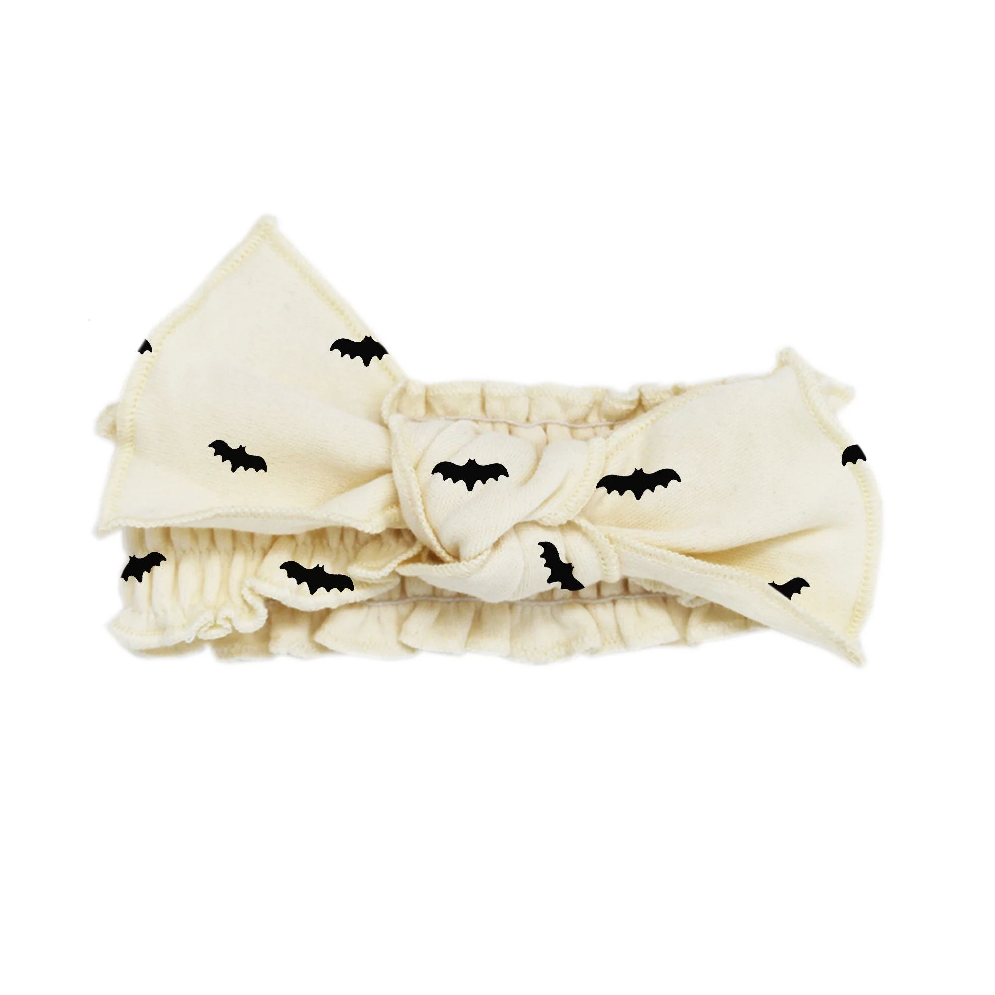 Organic Smocked Headband in Bats | L'ovedbaby