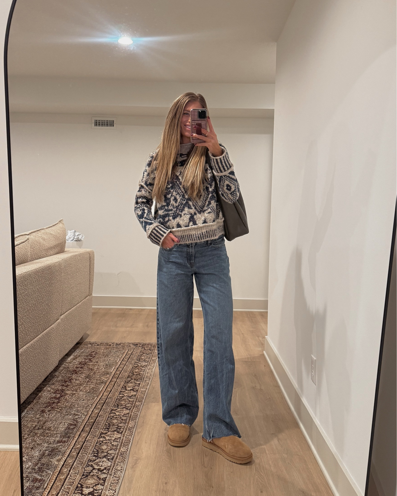 Sweater may be sold out so added a few similar under the “similar” section of this post! 
Pre pregnancy I size down in these jeans to a 26 long but at 24 weeks pregnant I am a 28 long in these for reference 


Fair isle sweater, fairisle sweater, low rise jeans, bump friendly, tall girl friendly, tall sizes l

#LTKootd #LTKTall #LTKBump