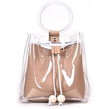 FANCY LOVE Classy Waterprof Clear Tote Beach Shoulder Crossbody Bag | Amazon (US)