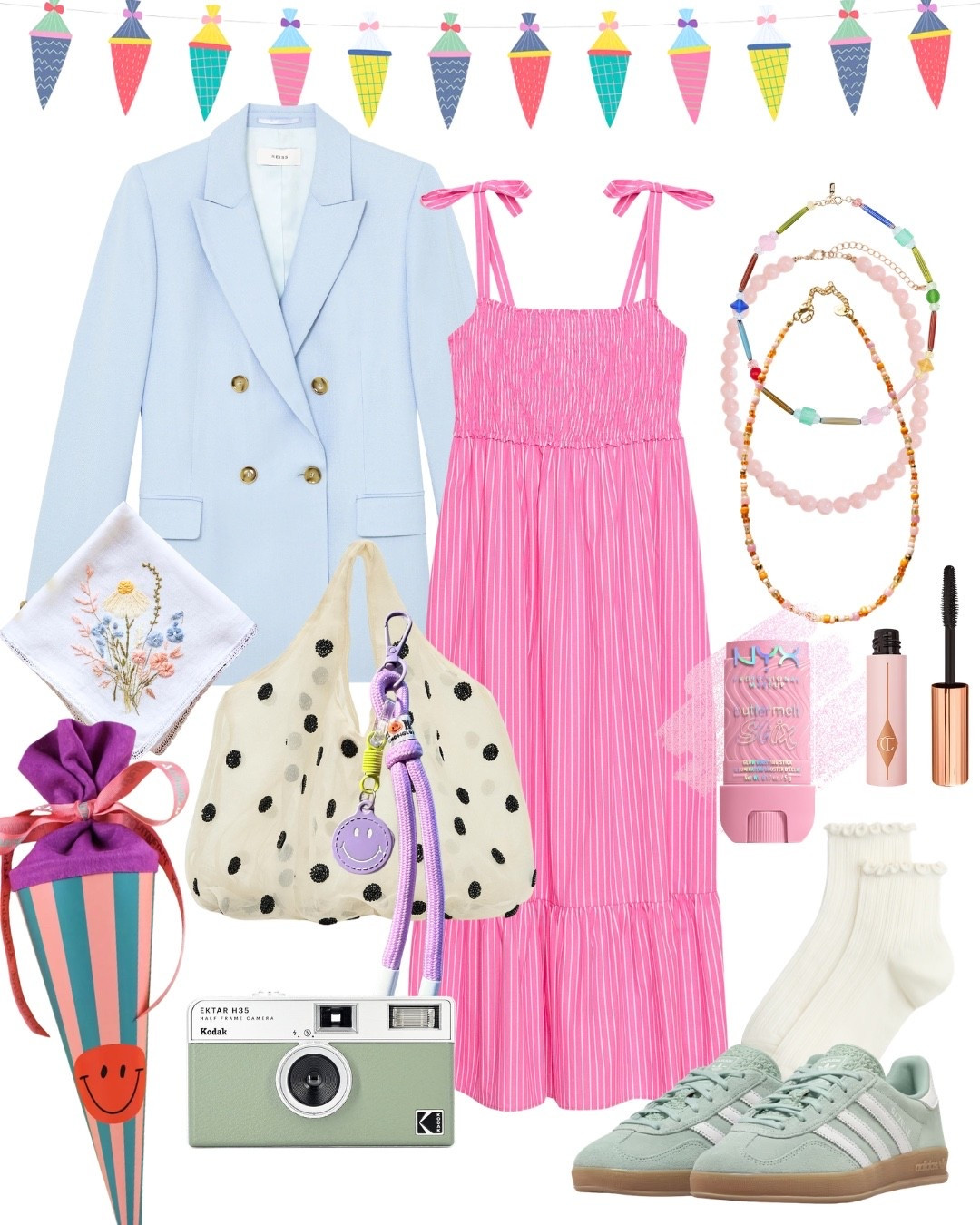 Outfit Inspiration für die Einschulung! Hier darf es gerne bunt und fröhlich zugehen, um den neuen Lebensabschnitt zu feiern. 🌸 #sommerkleid #dopaminedressing #einschulung

#LTKdeutschland #LTKkleider #LTKsummer