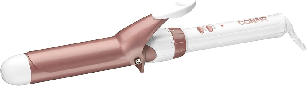 Conair Double Ceramic 1 1/4-Inch Curling Iron, 1 ¼ inch barrel produces loose curls – for use ... | Amazon (US)