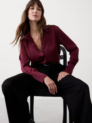 Silky Classic Shirt | Banana Republic Factory