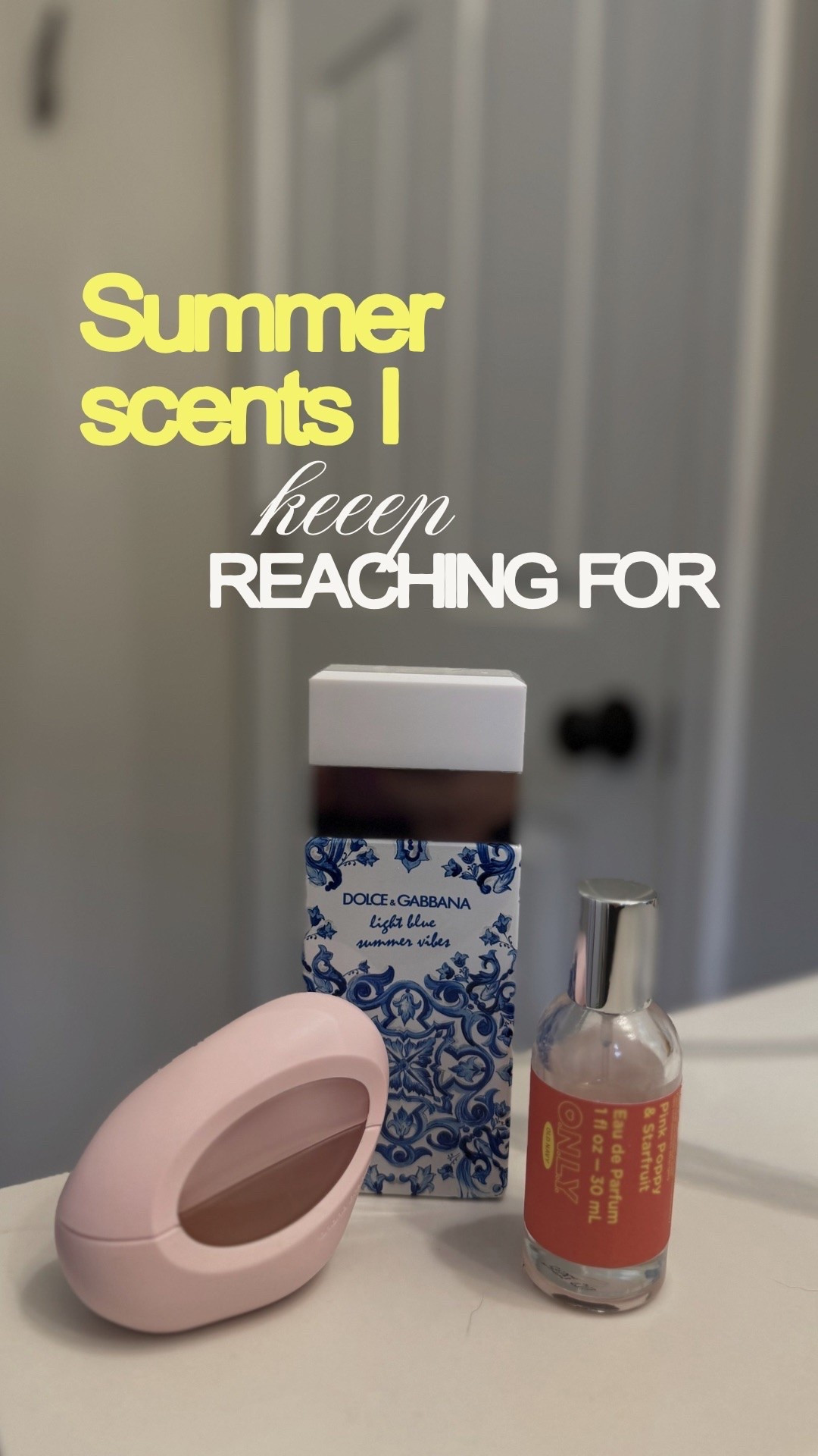 summer scents I reach for again and again 🍋 

Dolce & Gabbana Light Blue Summer Vibes
Ariana Grande Mod Blush
Old Navy Pink Poppy and Starfruit

#LTKselfcare #LTKSeasonal #LTKvlog