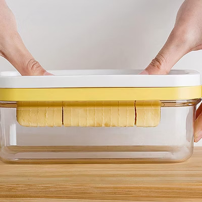 Plastic Butter Slicer Cutter Box, Butter Dish with Lid, Rectangular Butter Container, Kitchen Bak... | Target