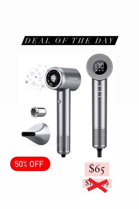 Deal of the day: 50% off the ionic hair dryer! Such a good deal and only for limited time 🖤 Great for a gift this holiday season - gift guide for beauty

#LTKGiftGuide #LTKHolidaySale #LTKbeauty