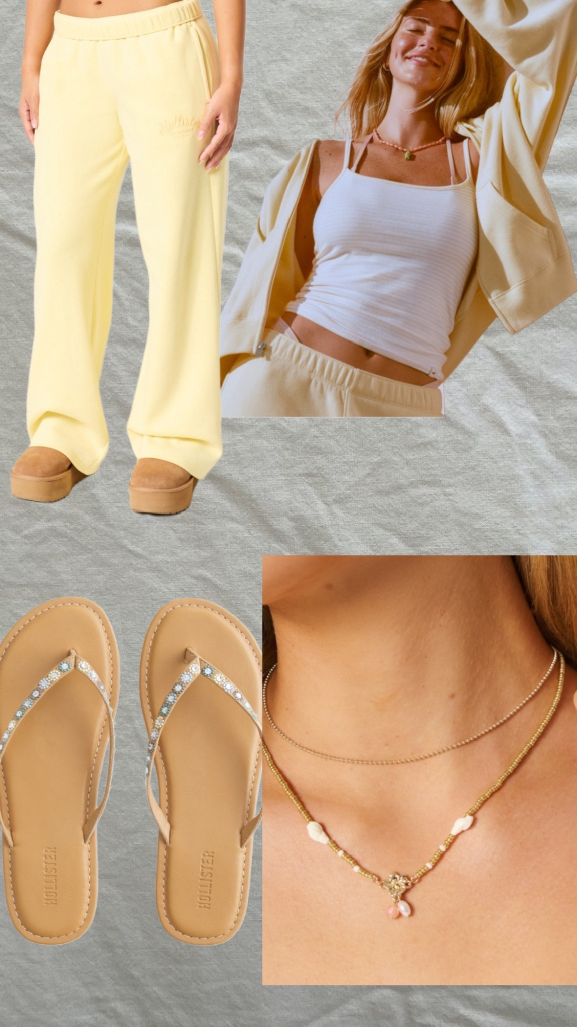 Hollister yellow spring outfit with pearls! 

#LTKSaleAlert #LTKootd #LTKmomlife