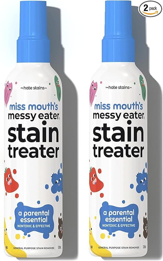 Miss Mouth's Messy Eater Stain Treater Spray - 4oz 2 Pack Stain Remover - Newborn & Baby Essentia... | Amazon (US)