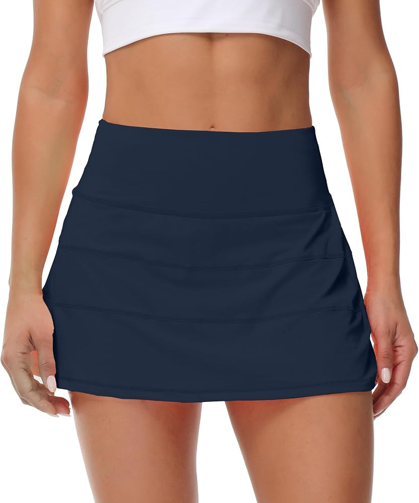 MCEDAR Pleated Tennis Skirt for Women with Pockets Women's High Waisted Athletic Golf Skorts Skir... | Amazon (US)