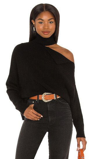 Knightley Cut Out Sweater in Black | Revolve Clothing (Global)