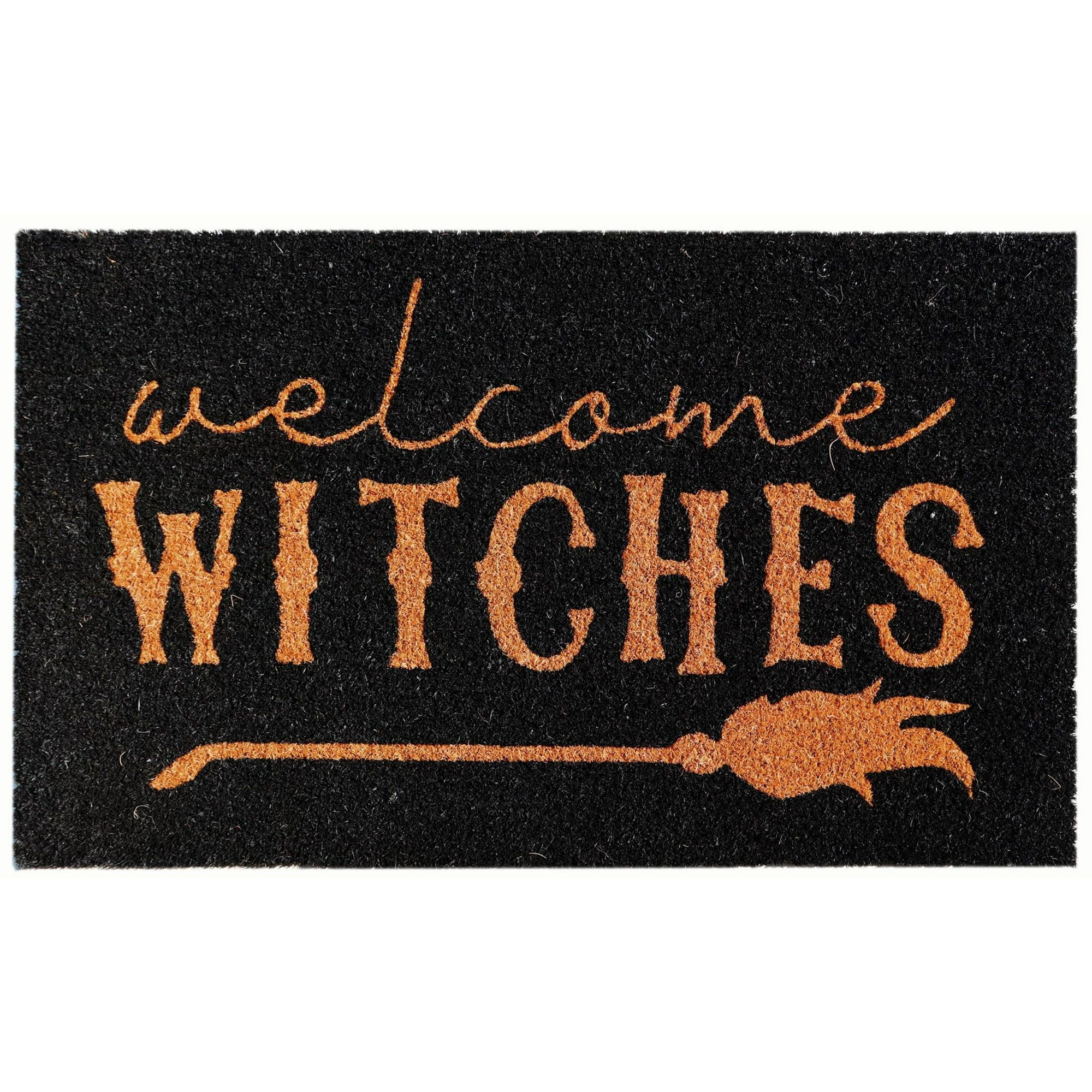 Halloween Outdoor Entryway Coir Mat, "Welcome Witches", 18 in x 30 in, by Way To Celebrate | Walmart (US)
