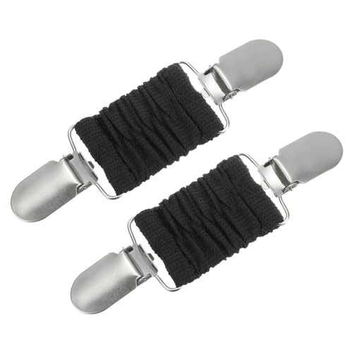 uxcell 2pcs Dress Cinch Clips, Sweater Clips Shawl Cardigan Collar Clips Scarf Clip Tightener Dress Back Cinch Clip for Women(Black) | Amazon (US)