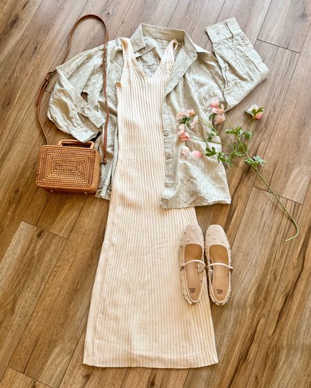 Summer outfit. Spring outfit. Casual outfit. Sweater tank dress. Mesh ballet flats. Amazon fashion. Target fashion.

#LTKSeasonal #LTKFestival #LTKGiftGuide
